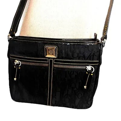 Victor Hugo Monogram & Leather Designer Crossbody Bag • $43.46