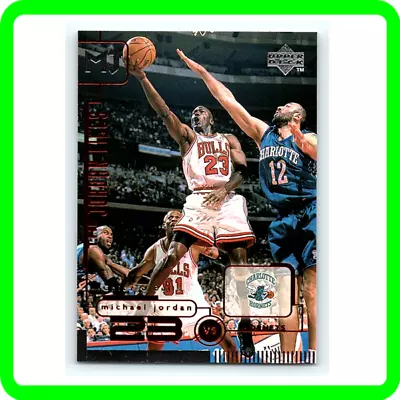 Michael Jordan THE FILES VS HORNETS Investment NBA Card Chicago Bulls Jersey #23 • $9.99