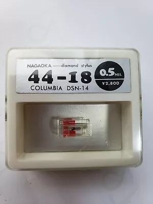 NAGAOKA 44-18 Columbia DSN-14 Record Needle Diamond Stylus NEW Japan Made 0.5mil • £57.22