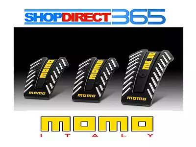 MOMO Black Silver Yellow Car Pedal Cover Pads Universal Non Slip Sports 3pcs • $12.62