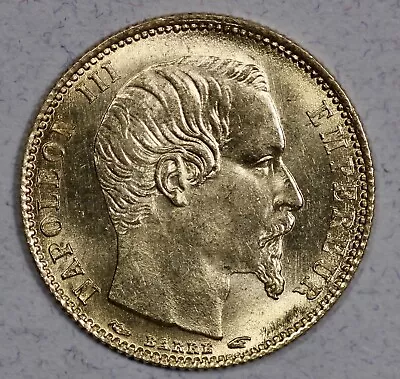 1854-A France Napoleon III Gold 5 Francs BU • $699