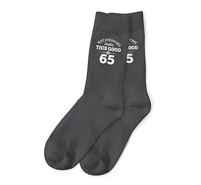 65th Birthday Gift Socks Present Idea Him Men 65 Grey Accessories Keepsake • £6.95