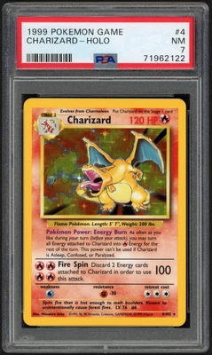 $446.30 • Buy Pokemon 1999 Charizard Base Set WOTC 4/102 NM PSA 7