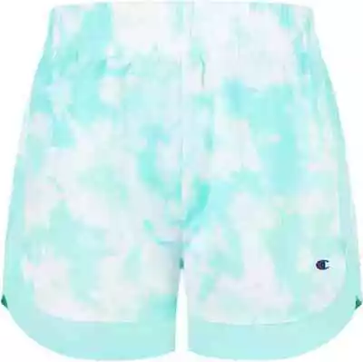 NEW Big Girls Champion BLUE Tie Dye Woven Athletic Shorts  Size XLARGE FREE SHIP • $12.99