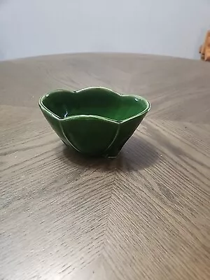 Vintage McCoy Green Ceramic 3 Footed Planter Marked McCoy USA  • $17.50