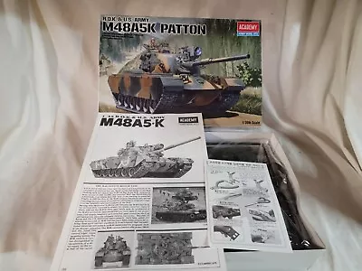 Academy 1/35 Model Military Tank Kit R.O.K. & US Army M48A5K Patton 1355 • $38