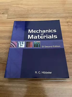 Mechanics Of Materials SI By Russell C. Hibbeler (Paperback 2005) • $59.50