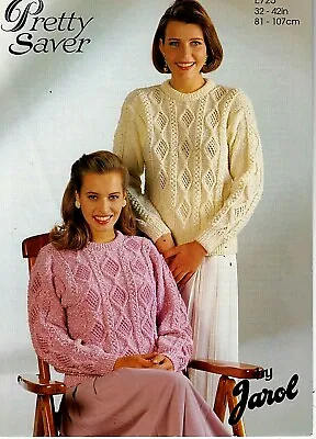 Jarol Pretty Saver DK Super Saver DK  KNITTING PATTERN Women Sweater • £0.85