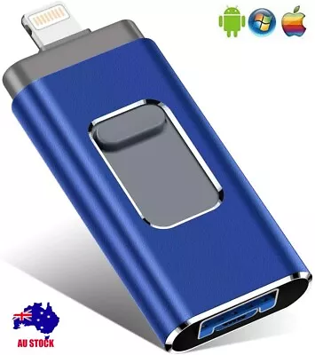 2TB 1TB 256GB USB 3.0 Flash Drive Storage Memory IOS Photo Stick For IPhone IPad • $10.44