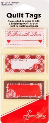 Sew Easy Quilt Tags Labels • £2.95