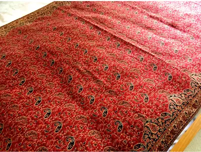 STUNNING OPULENT THROW/SHAWL NEW Eastern Paisley Inspired Reversible 88  X 42  • £49.99