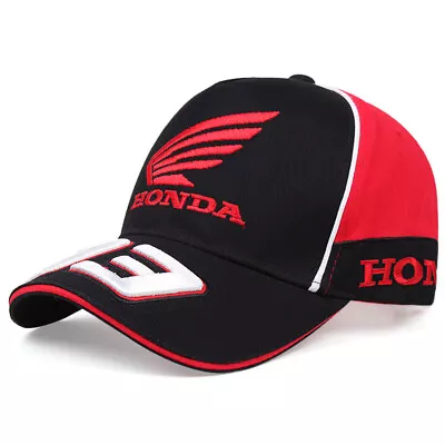 Motorcycle Racing Baseball Cap Embroidery Adjustabl Motorsport Outdoor Sport Hat • £18