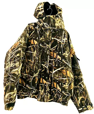 NWT Dickies Advantage Max-4 Camo Hooded Lined Hunting Coat Jacket-Size L-HJ923AM • $48
