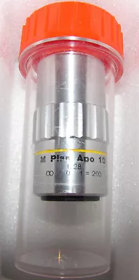 Mitutoyo M Plan APO 10x / 0.28  ∞/0  F=200 Microscope Objecticve Lens 378-803-3 • $600