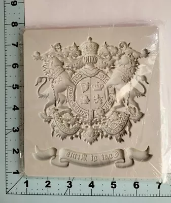 Vintage Coat Of Arms Silicone Mold Fondant Clay FAST Free Shipping • $23.99