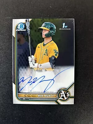 2022 BOWMAN CHROME MAX MUNCY CHROME 1st ROOKIE AUTO #CPA-MMU  • $30