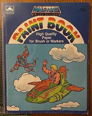 Paint Book Masters Of The Universe MOTU Golden Book 1983 Good Condition He-Man • $14.99