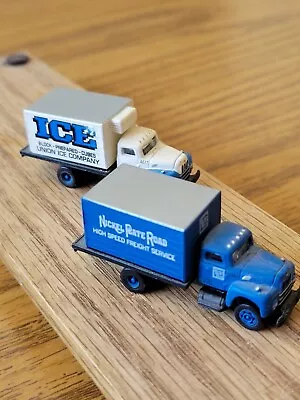 N Scale Lot Of 2 Delivery Trucks Ice & Nickel Plate Road • $10