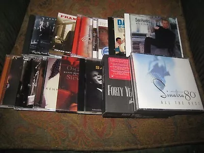 Job Lot Of 13 Male Easy Listening Used Uk Cd Albums Inc Kenny G & Frank Sinatra. • £1