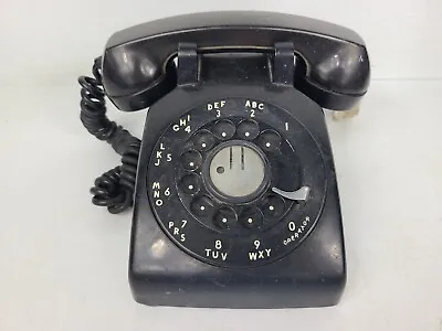 Vintage Western Electric Bell System Rotary Desk Telephone Phone Black • $49.97