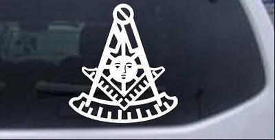 Masonic Past Master Car Or Truck Window Laptop Decal Sticker White 3X2.8 • $4.99