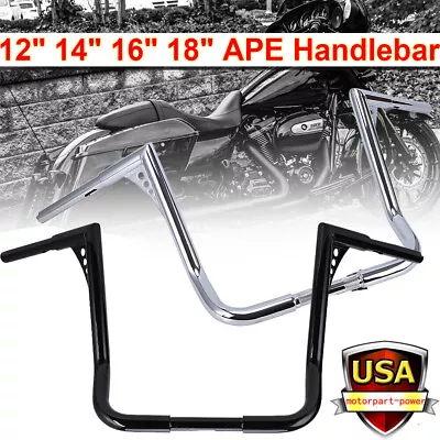 12/14/16 In. Rise Ape Hanger Handlebar DNA For Harley Road Electra Street Glide • $32.85