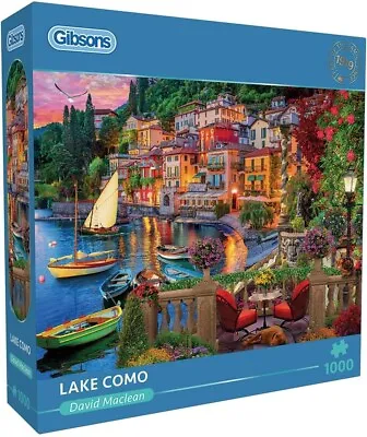 Gibsons Lake Como By David Maclean 1000 Piece Scenic Jigsaw Puzzle • £17.99