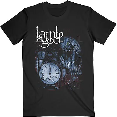 Lamb Of God T-Shirt Circuitry Skull Band New Black Official • £15.95