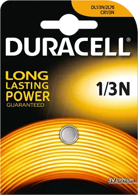 DURACELL 1/3N Lithium 3V Batteries DL 1/3 N CR1/3N 2L76 UK Battery  • £6.95