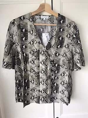 £8 • Buy NEW Warehouse Size 12 Blouse Snakeskin Print, Bought For £35, Never Used