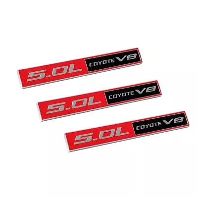 NEW (3pc) Mustang GT 5.0 Emblem F150 FX4 Coyote V8 5.0L Decal Badge • $14.98