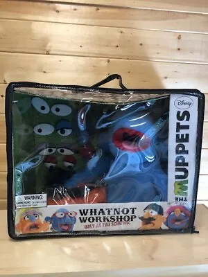 The Muppets Whatnot Workshop Blue Puppet & Accessory Lot FAO Schwarz Disney • $109.74