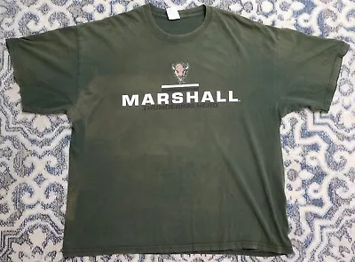 Vintage Marshall University Thundering Herd NCAA Green T Shirt Size 2XL • $17.55