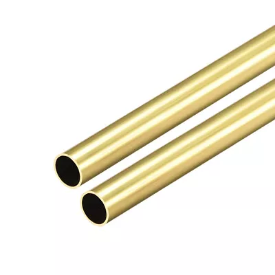 2pcs Brass Round Tube 300mm Length 8mm OD 0.5mm Seamless Straight Pipe Tubing • $15.19