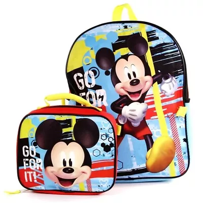 Mickey Mouse 16  Backpack With Lunch Bag • $20.49