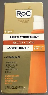 RoC Multi Correxion MOISTURIZER SPF 30 Revive Glow Vitamin C  1.7oz 06/25(N7) • $19