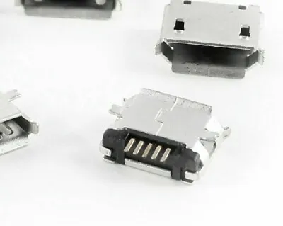 1 Pcs Micro USB Type B Female Socket 180 Degree SMD SMT Jack Solder FAST UK DEL • £1.85