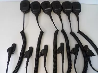 Lot Of 6 Motorola NMN6191C Noise Canceling Lapel Microphones • $52