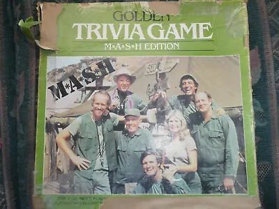 VTG MASH Golden Trivia Cards Board Game Original 1984 Edition TV HTF Memorabilia • $12.99