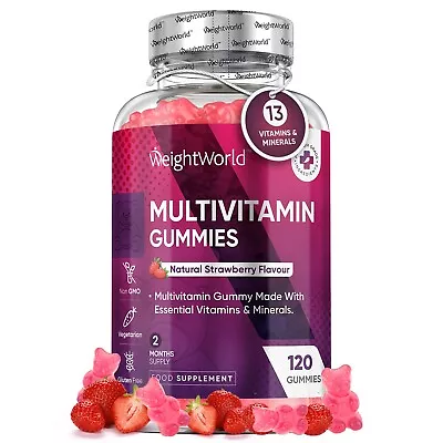 Multivitamins - 120 Gummies - Vitamin A B Complex  C D & E - With Zinc - Veg • £18.49