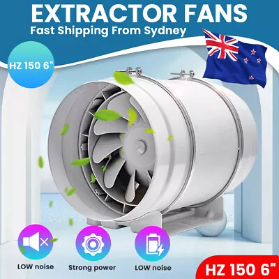 6  INCH Ventilation Extractor Exhaust Fan Blower Window Wall Kitchen Bathroom • $42.49
