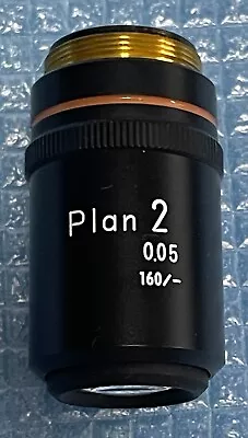 Nikon Plan 2 0.05 160/- Nikon Labophot Microscope Objective 233045 • $99