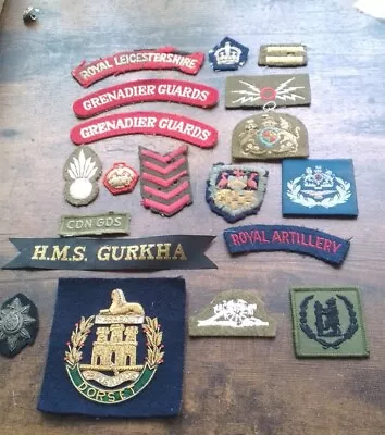 Military Cloth Badge Job Lot Collection X19 • £8.16