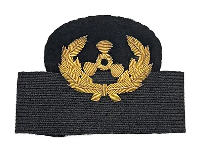 WWII US Maritime Service USMS USMM  CHIEF ENGINEER Gold Bullion Hat Band WW2 • $39.99