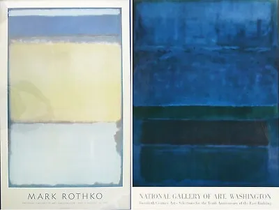 2 Mark Rothko Original Exhibition Posters For The National Gallery Of Art • $1499.99