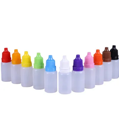  10X 5/10ml  Eyes Drop Refillable Bottle Plastic Empty Squeezable Dropper Bottle • $4.69