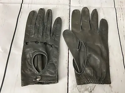 Vintage Fownes Leather Driving Gloves Gray Men's Large • $31.45