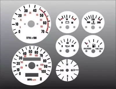 White Face Gauges For 1987-1991 Jeep Wrangler YJ Dash Instrument Cluster • $27.99