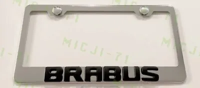 3D Brabus Mercedes Benz Emblem Stainless Steel License Plate Frame Rust Free • $16.95
