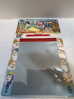 Walt Disney's Snow White Magic Slate Paper Saver Toy Golden Vintage. • $32.95